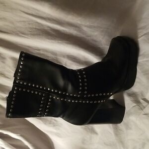 Womens size 6 Candies black studded Totem Boots